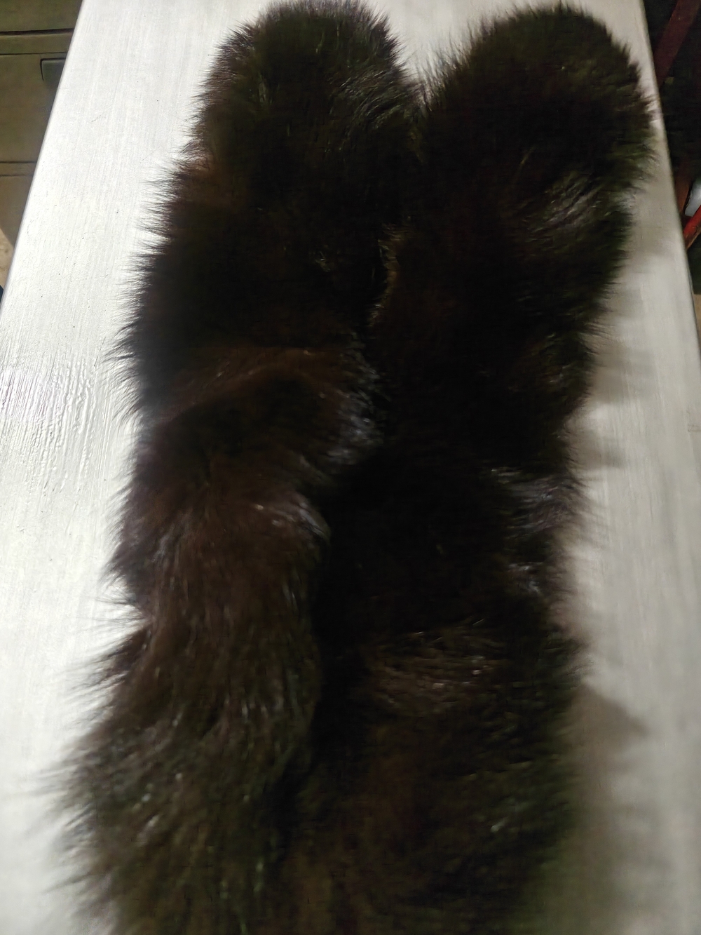 3 Fur Collars - Black, Brown, Grey - Picture 2 of 12